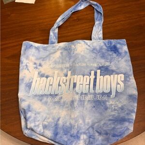 Backstreet Boys - Las Vegas Sphere Blue Tie-Dye Tote Bag